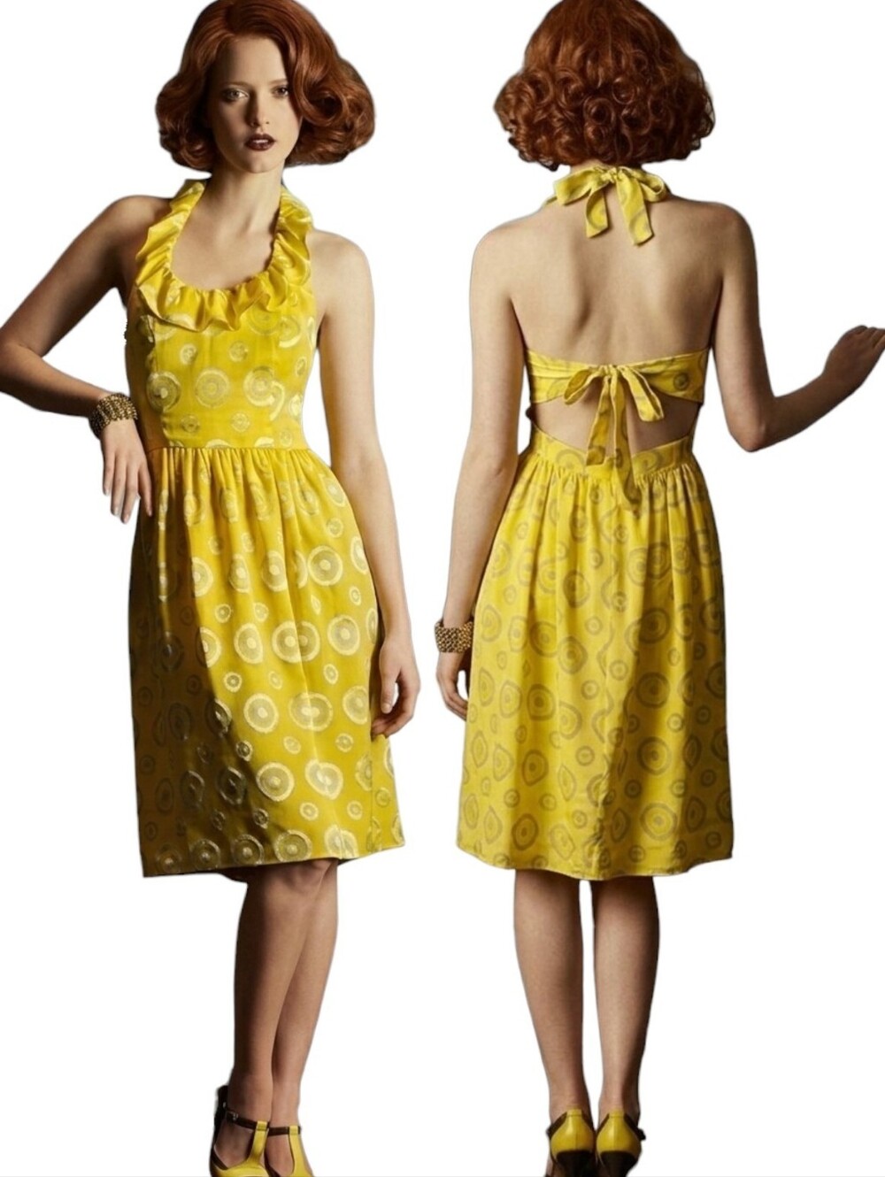 ANTHROPOLOGIE LAUREN MOFFATT Final Act Silk Halter Dress - Size 6